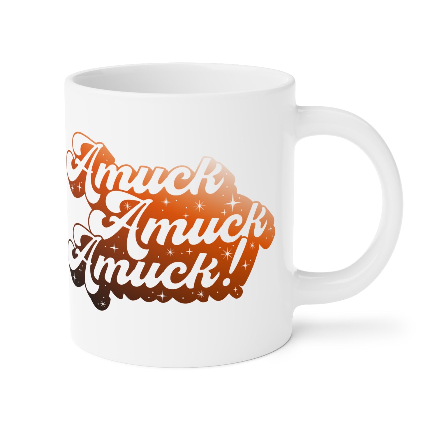 Amuck Amuck Amuck! Coffee Mug – White Ceramic | Halloween Groovy Vibes