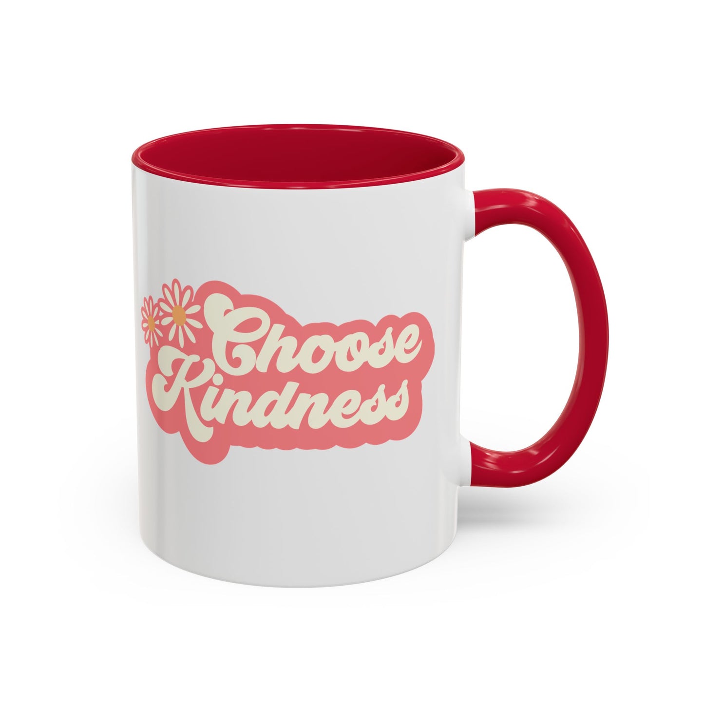 Choose Kindness Retro Accent Mug (11oz/15oz)