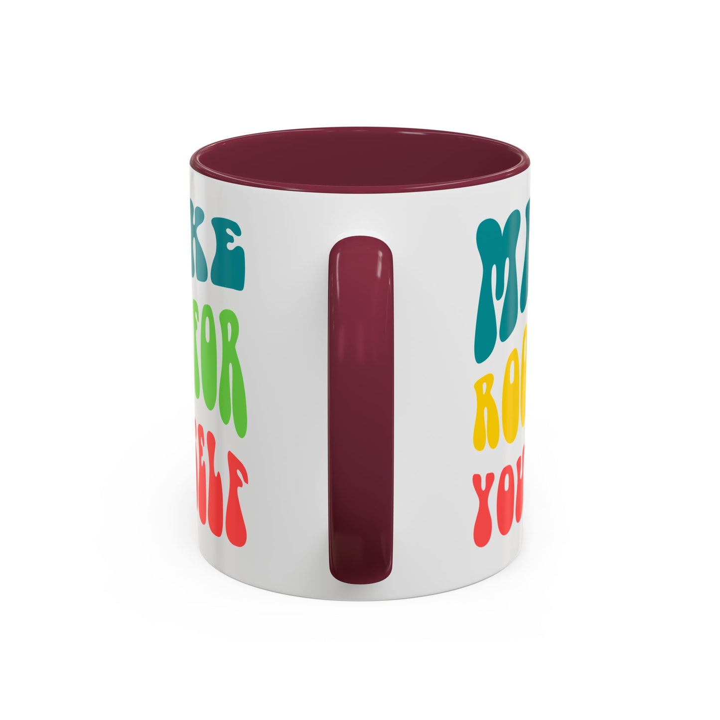 Make Room For Yourself – Retro Affirmation Accent Mug (11oz/15oz)