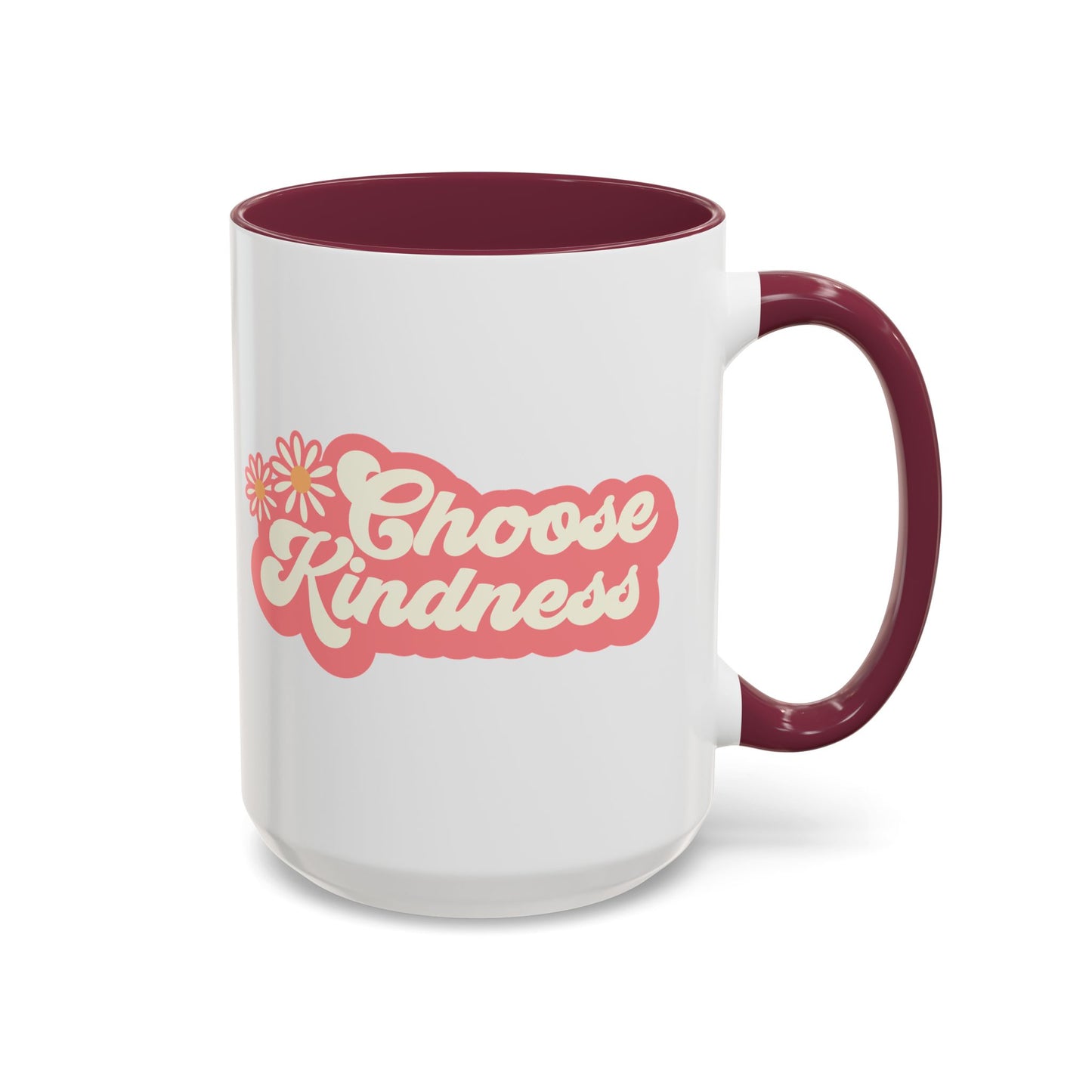 Choose Kindness Retro Accent Mug (11oz/15oz)