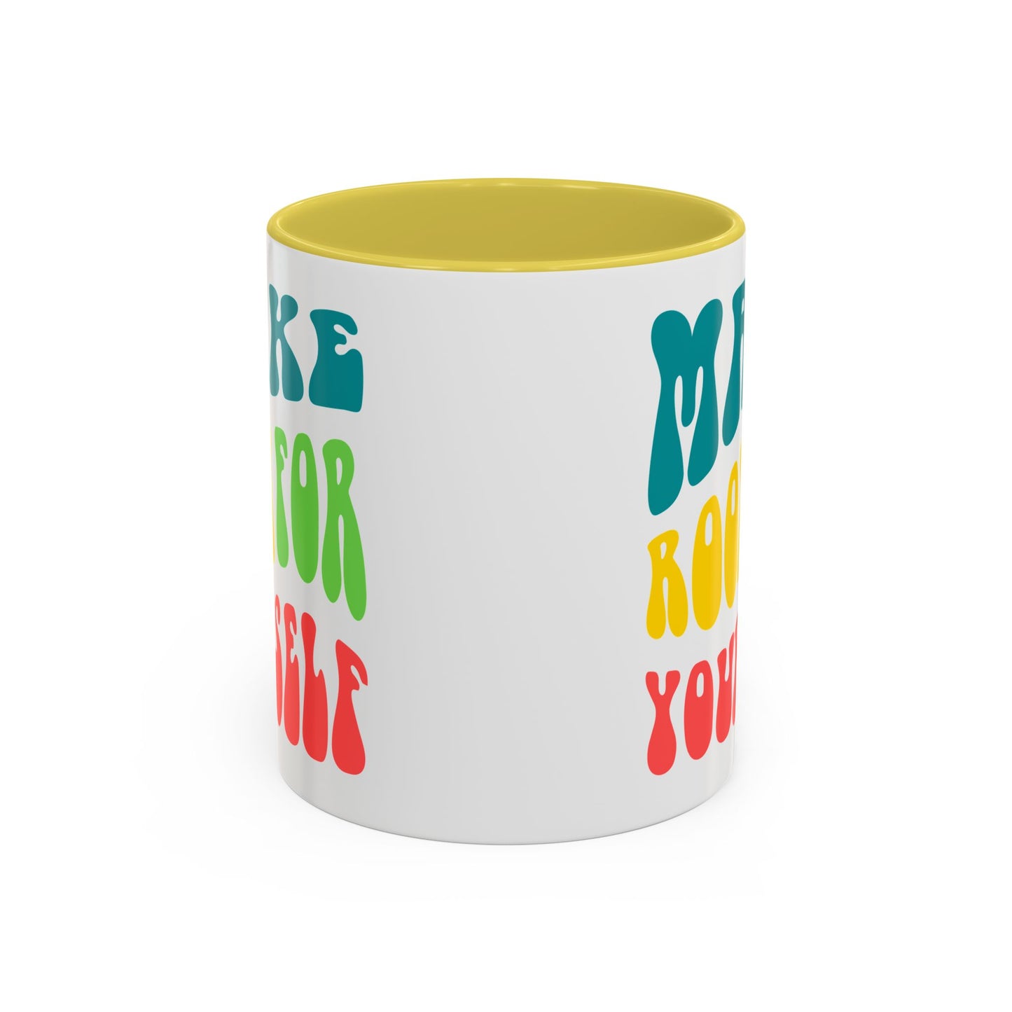 Make Room For Yourself – Retro Affirmation Accent Mug (11oz/15oz)
