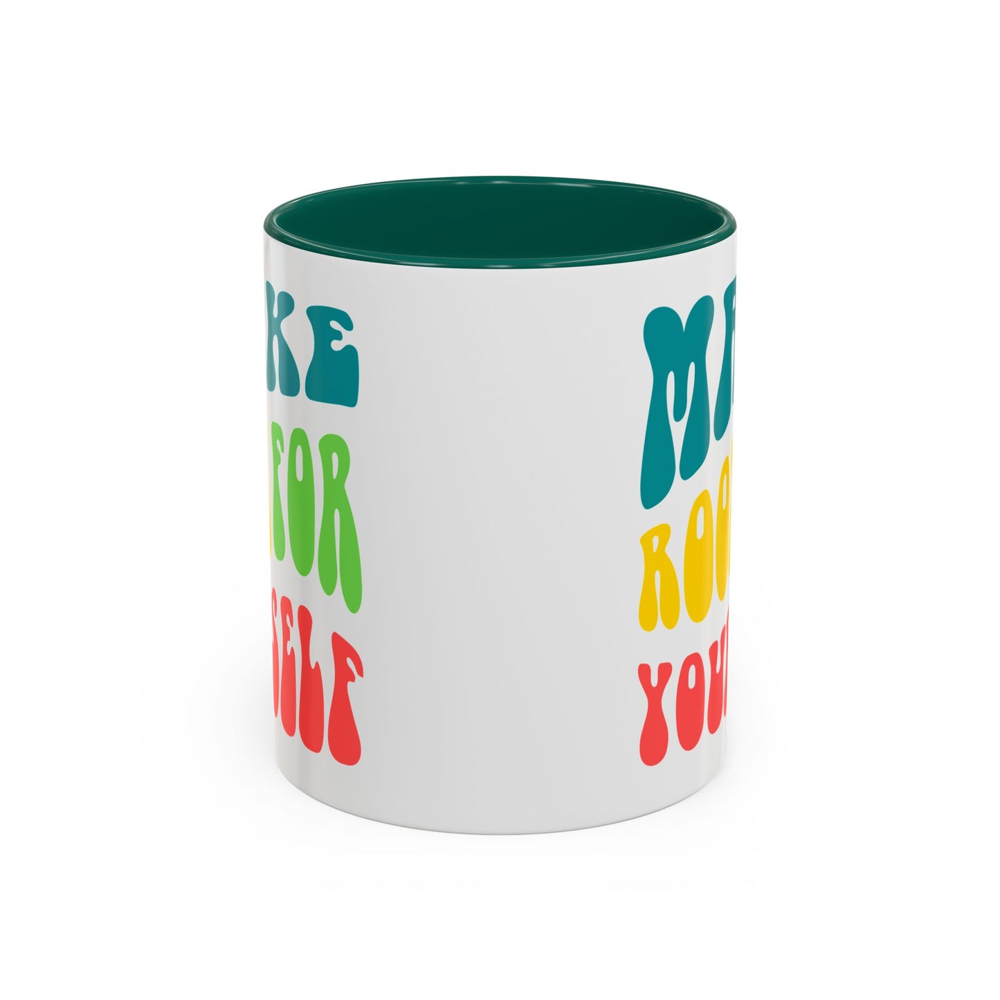 Make Room For Yourself – Retro Affirmation Accent Mug (11oz/15oz)