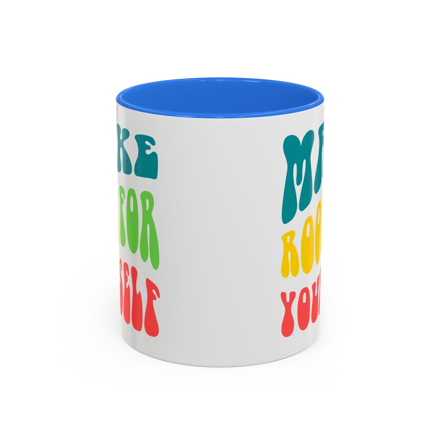 Make Room For Yourself – Retro Affirmation Accent Mug (11oz/15oz)
