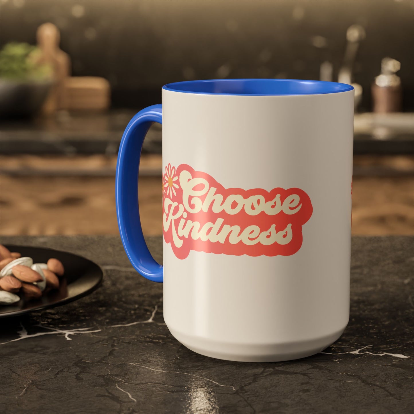 Choose Kindness Retro Accent Mug (11oz/15oz)