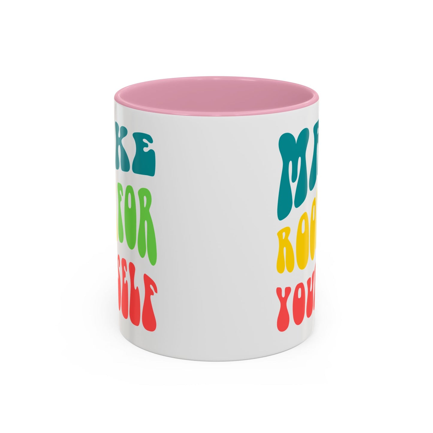 Make Room For Yourself – Retro Affirmation Accent Mug (11oz/15oz)