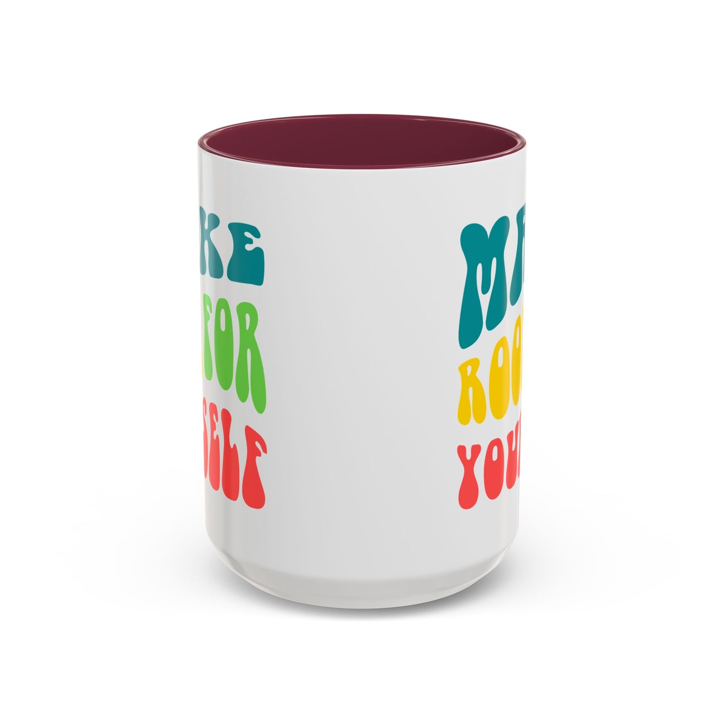 Make Room For Yourself – Retro Affirmation Accent Mug (11oz/15oz)