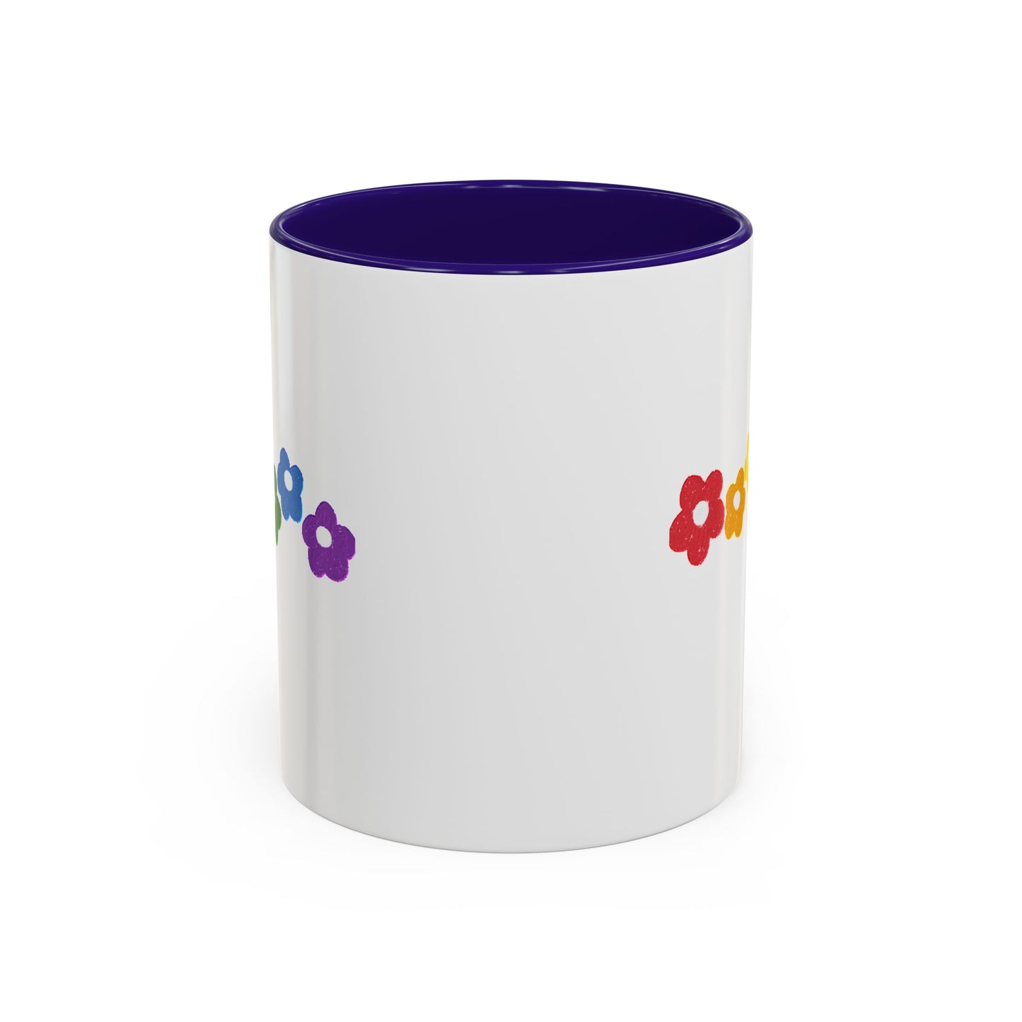 Rainbow Flower Arc Ceramic Mug – 11oz, 15oz, 20oz