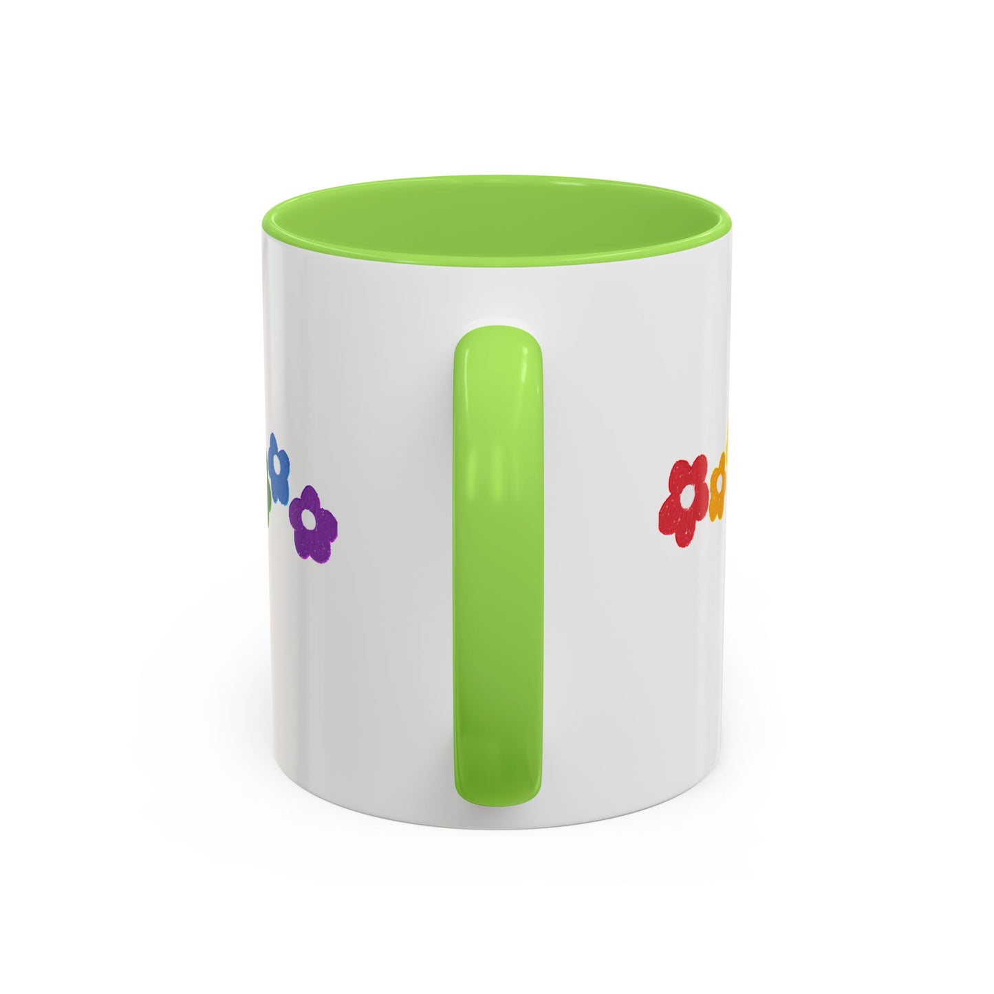 Rainbow Flower Arc Ceramic Mug – 11oz, 15oz, 20oz