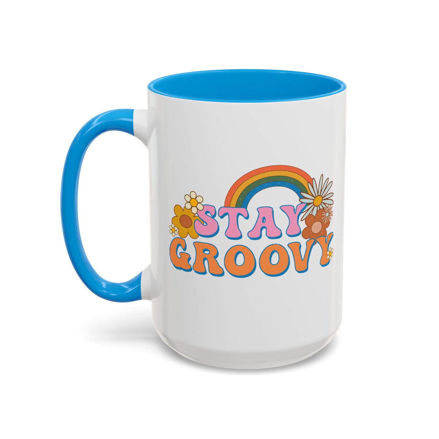 Stay Groovy Coffee Mug – Accent (11/15oz, 9 Colors)