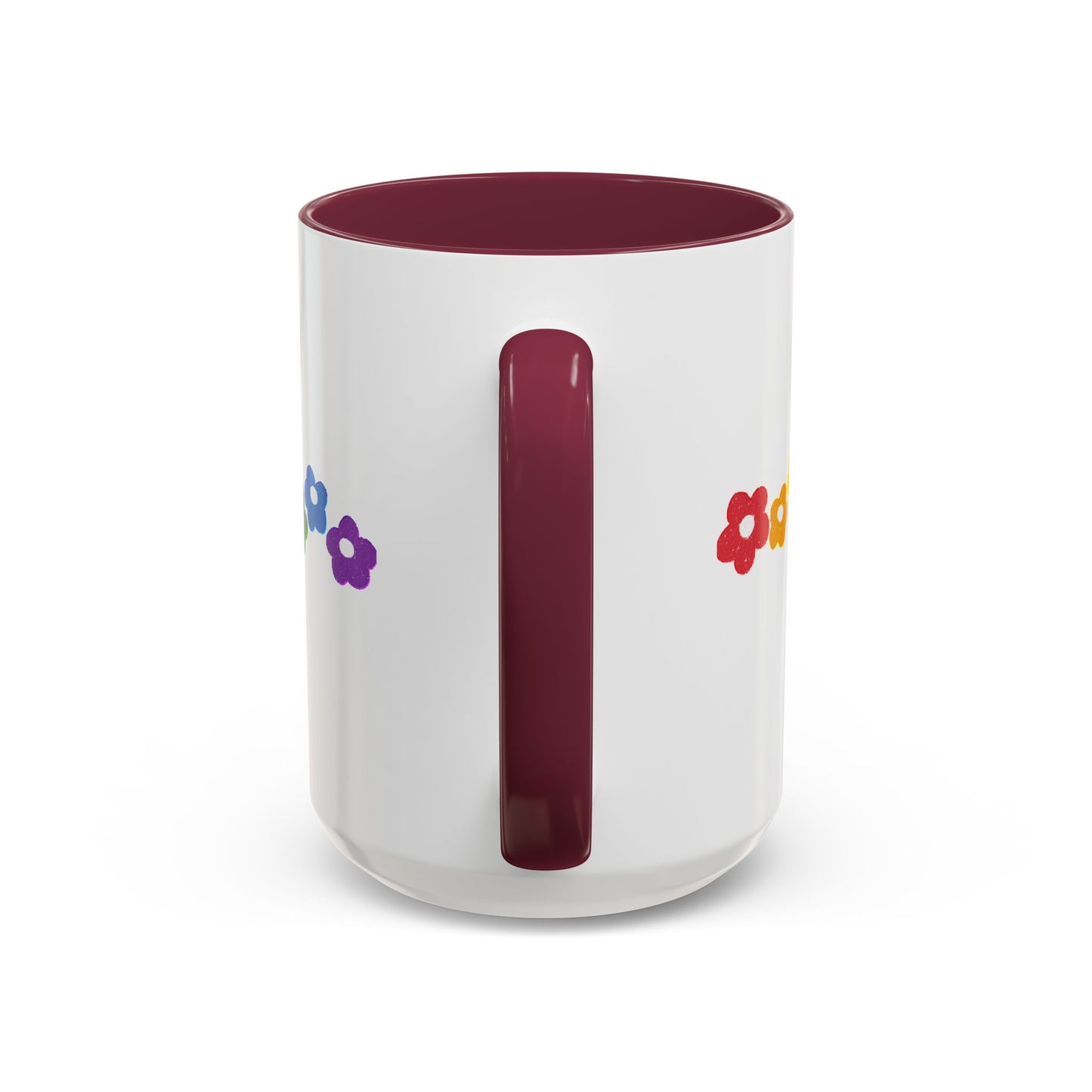 Rainbow Flower Arc Ceramic Mug – 11oz, 15oz, 20oz