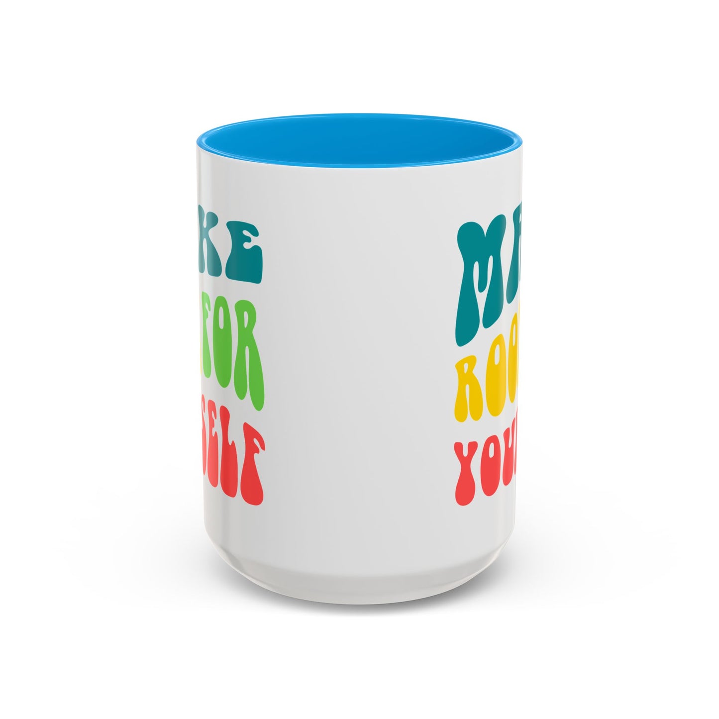 Make Room For Yourself – Retro Affirmation Accent Mug (11oz/15oz)