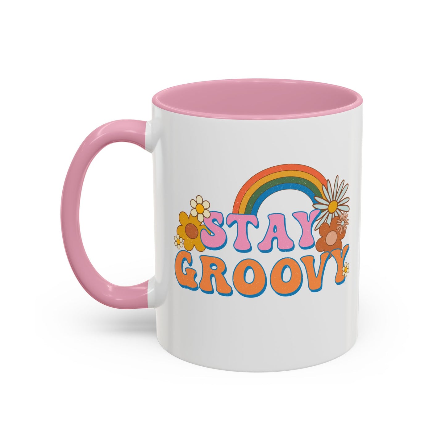 Stay Groovy Coffee Mug – Accent (11/15oz, 9 Colors)