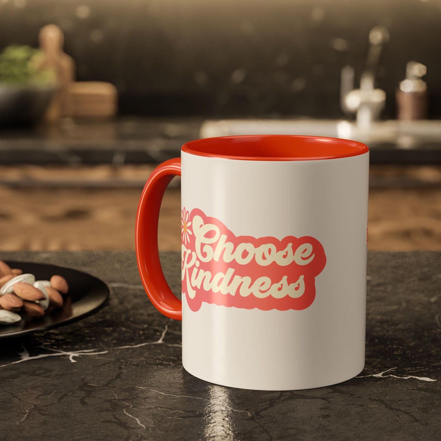 Choose Kindness Retro Accent Mug (11oz/15oz)