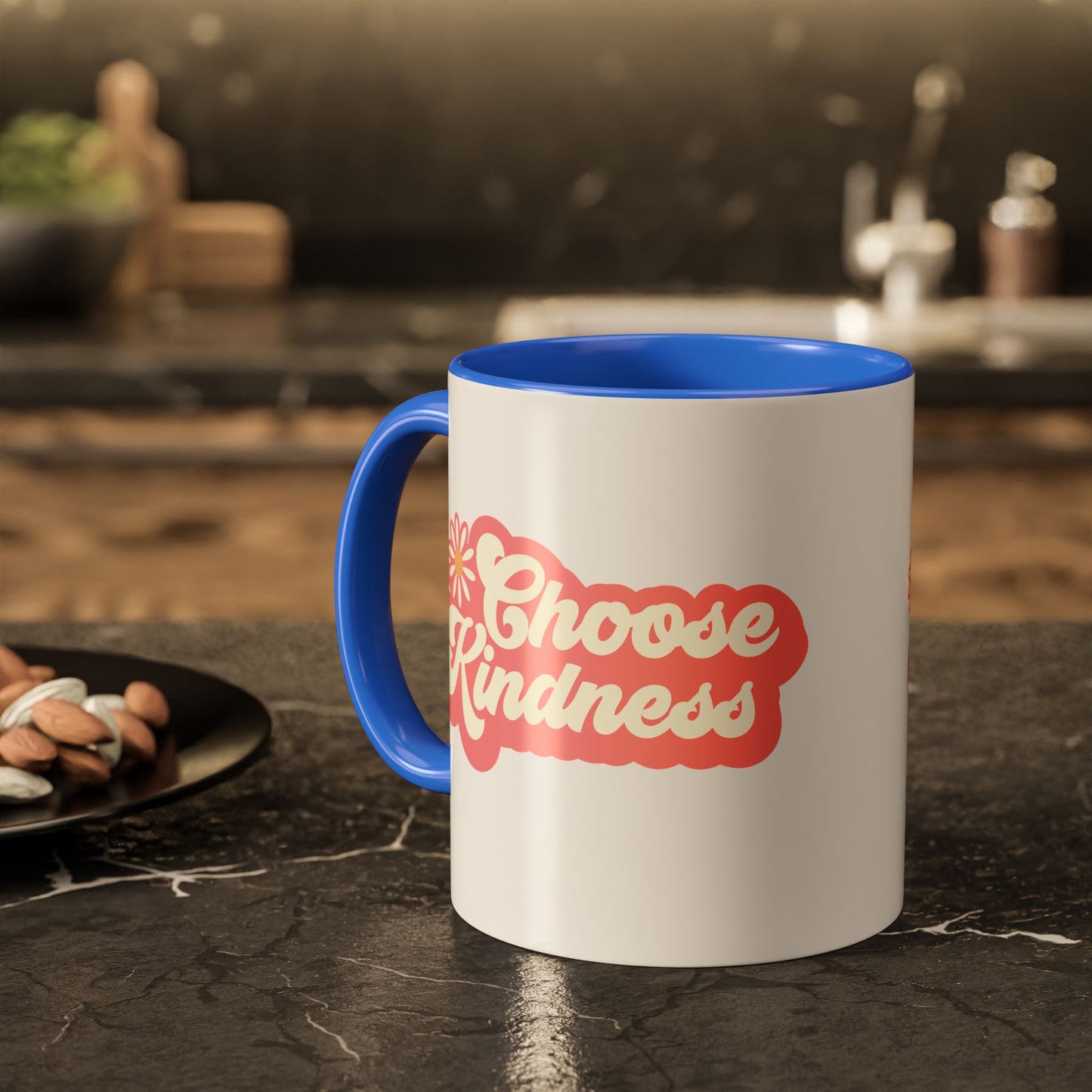 Choose Kindness Retro Accent Mug (11oz/15oz)