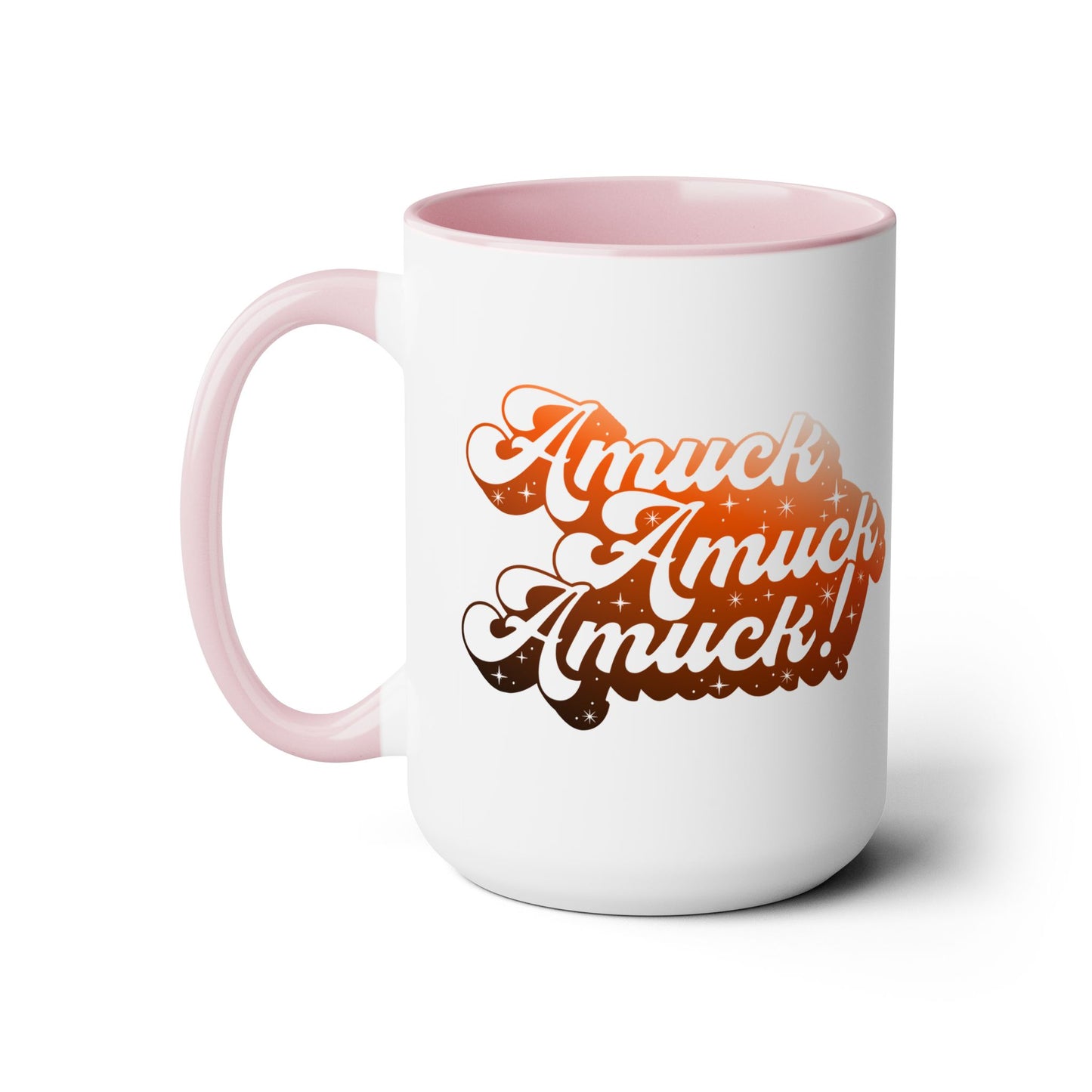 Amuck Amuck Amuck! Coffee Mug – Black Accent | Halloween Groovy Vibes