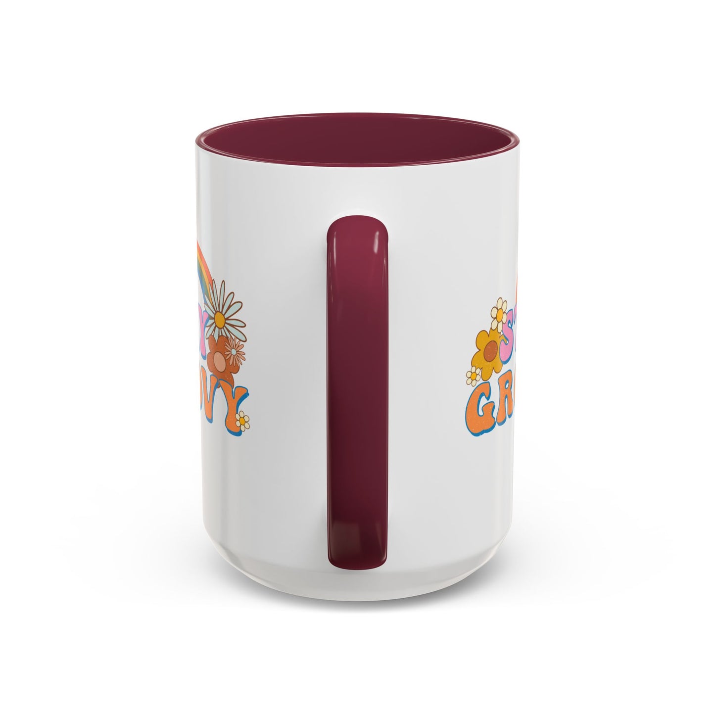 Stay Groovy Coffee Mug – Accent (11/15oz, 9 Colors)