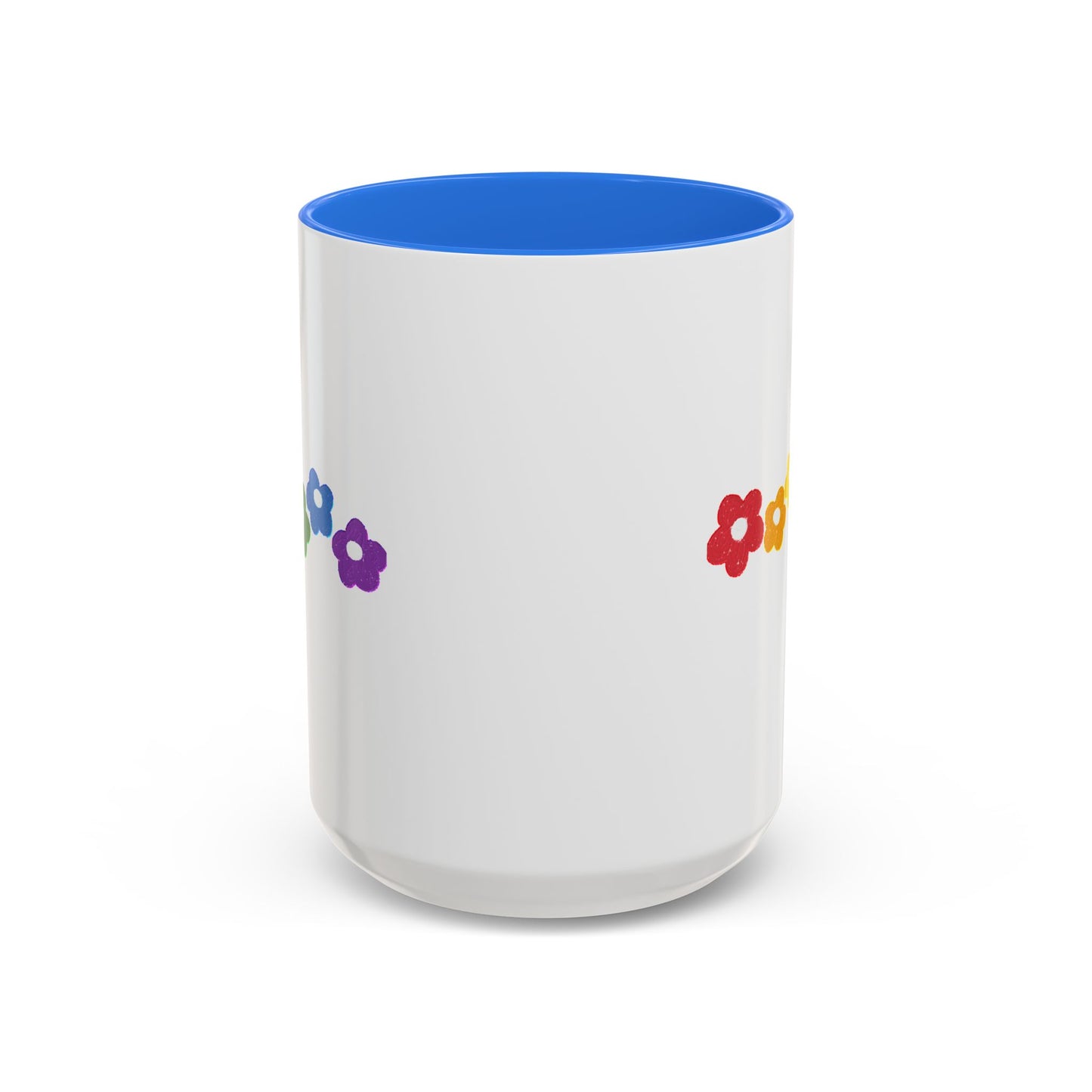 Rainbow Flower Arc Ceramic Mug – 11oz, 15oz, 20oz