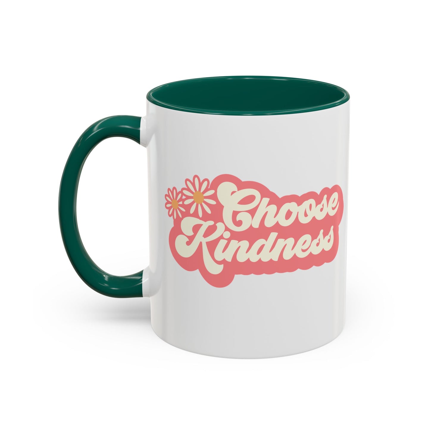 Choose Kindness Retro Accent Mug (11oz/15oz)